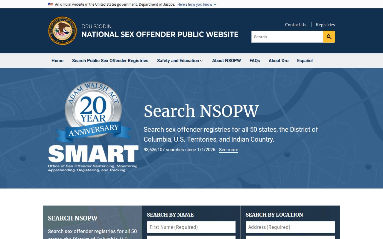 National registry search supplement for Greenwood County sex offender records