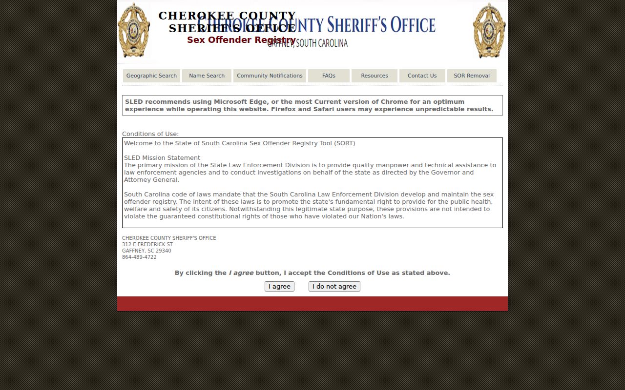 Greenwood County sex offender lookup by address and radius