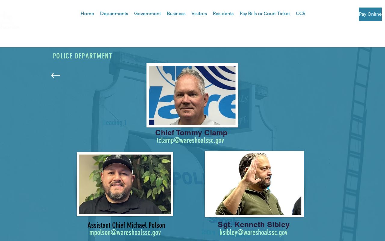 Ware Shoals Police Department criminal records route in Greenwood County